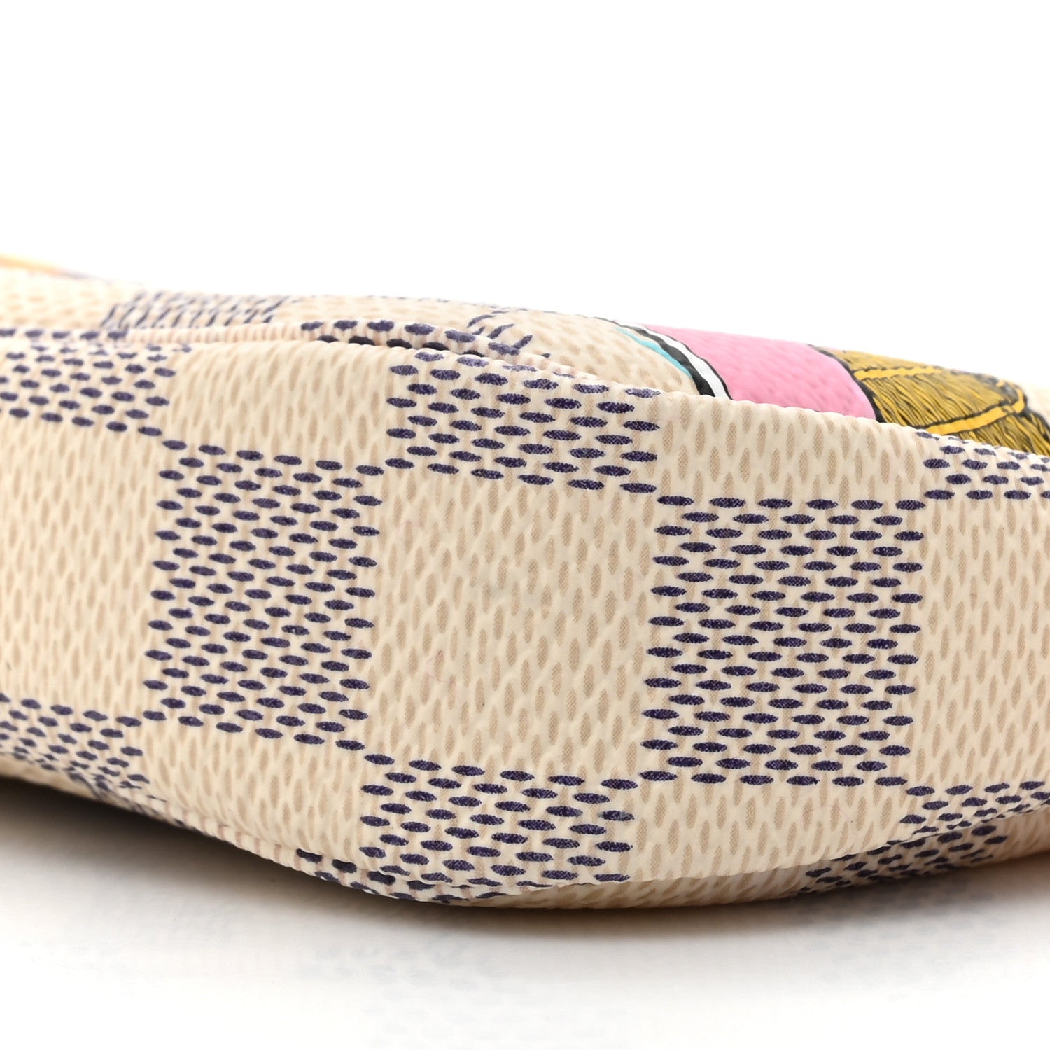 Louis Vuitton Damier Azur 2021 Christmas Animation Hollywood Mini Pochette Accessories Fuchsia 9 of 12