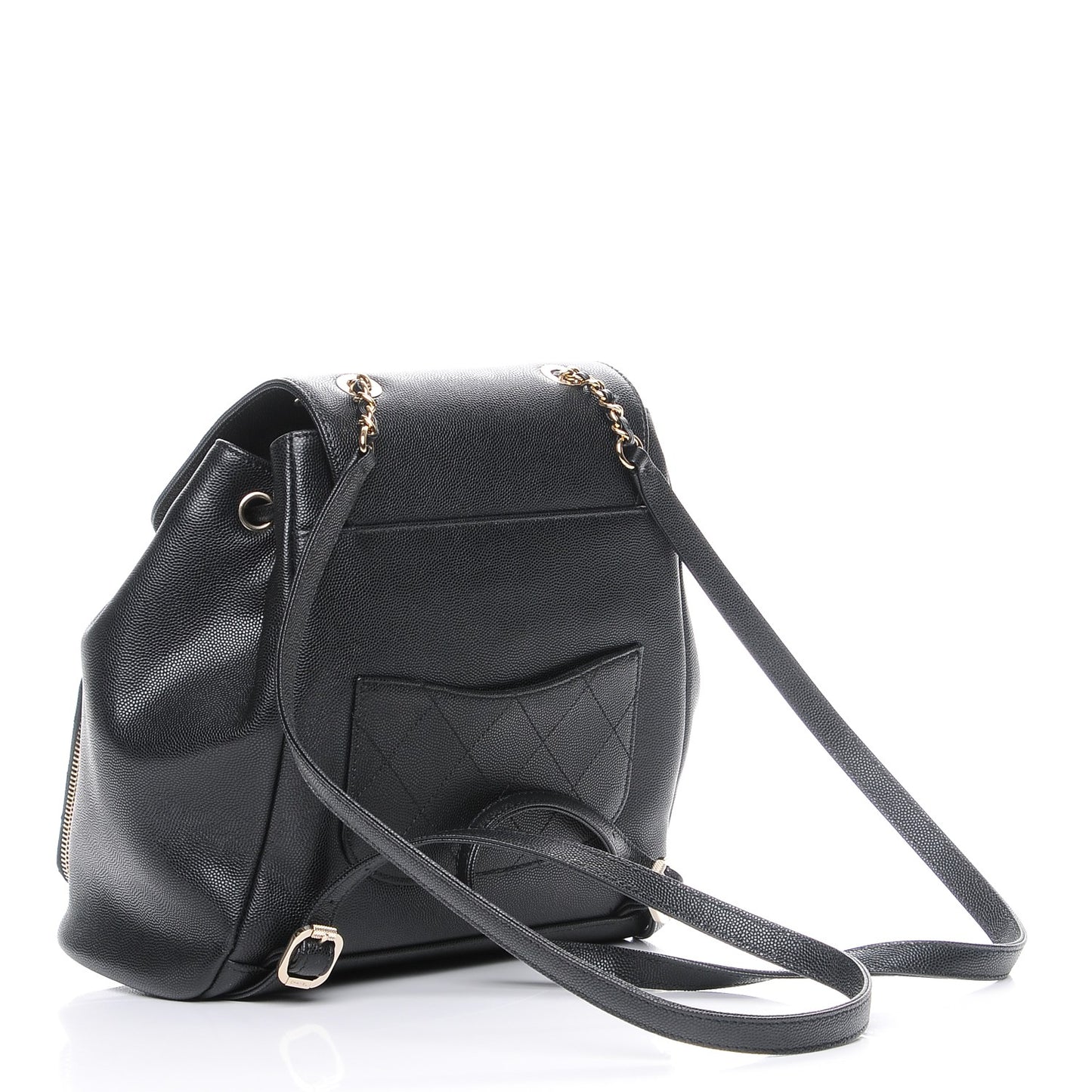 Caviar Quilted Business Affinity Backpack Black