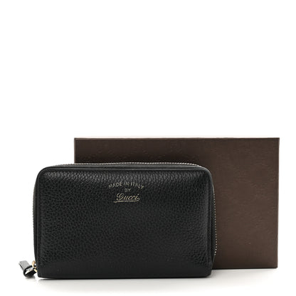 Gucci Dollar Calfskin Medium Swing Zip Around Wallet Black 3 of 9