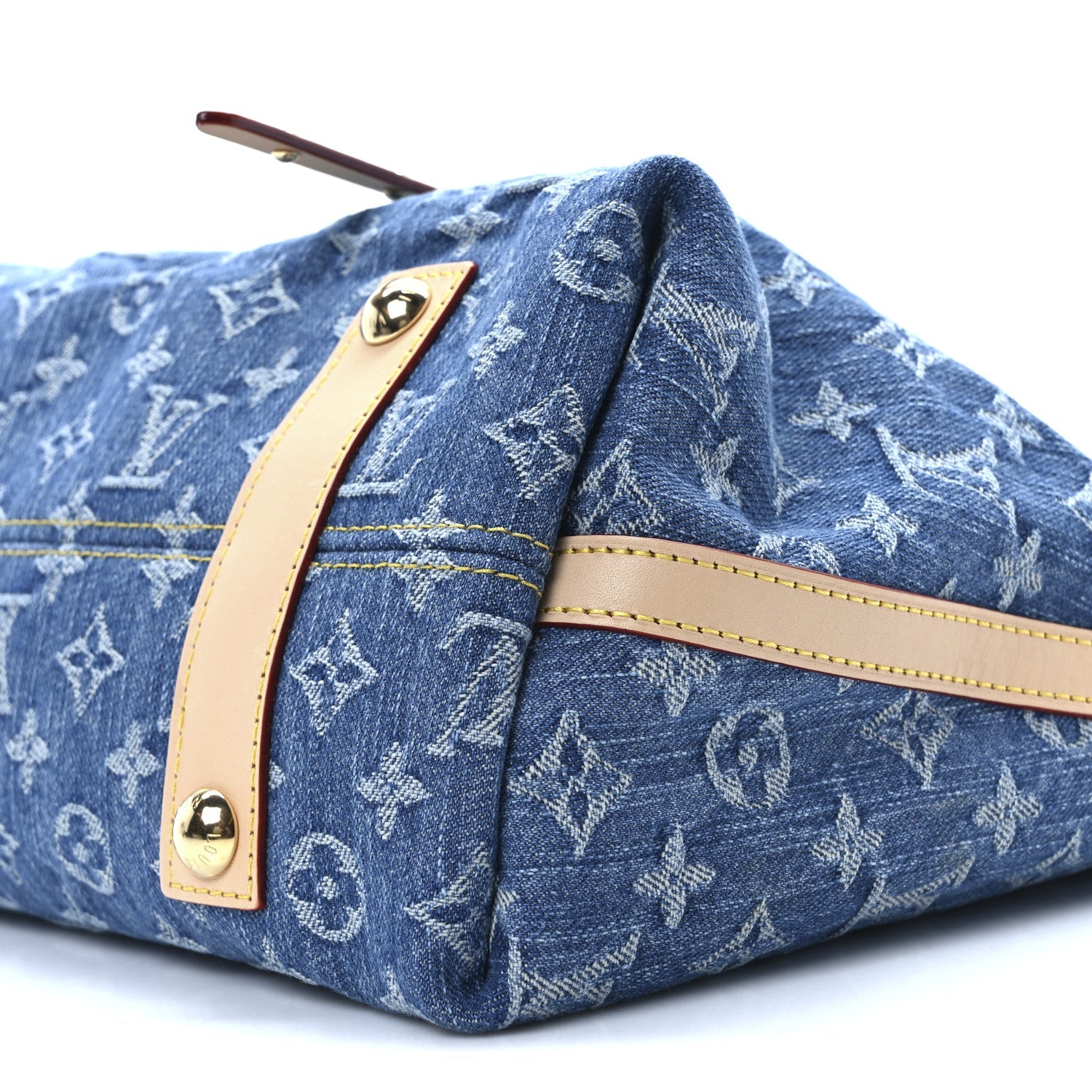 Louis Vuitton Monogram Denim CarryAll MM Blue 6 of 6
