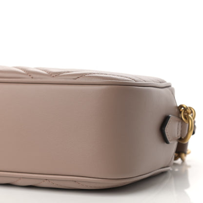 Gucci Calfskin Matelasse Small GG Marmont Chain Shoulder Bag Porcelain Rose 10 of 10