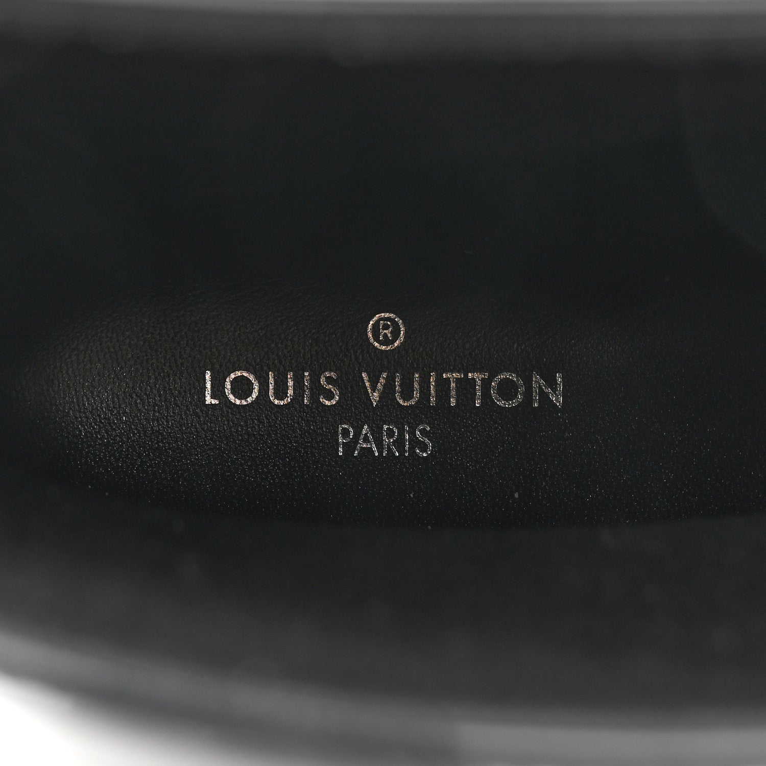 Louis Vuitton Rubber Embossed Monogram Drops Flat Half Boots 39 Black 7 of 7