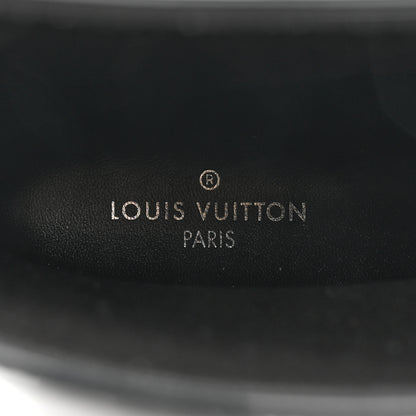 Louis Vuitton Rubber Embossed Monogram Drops Flat Half Boots 39 Black 7 of 7