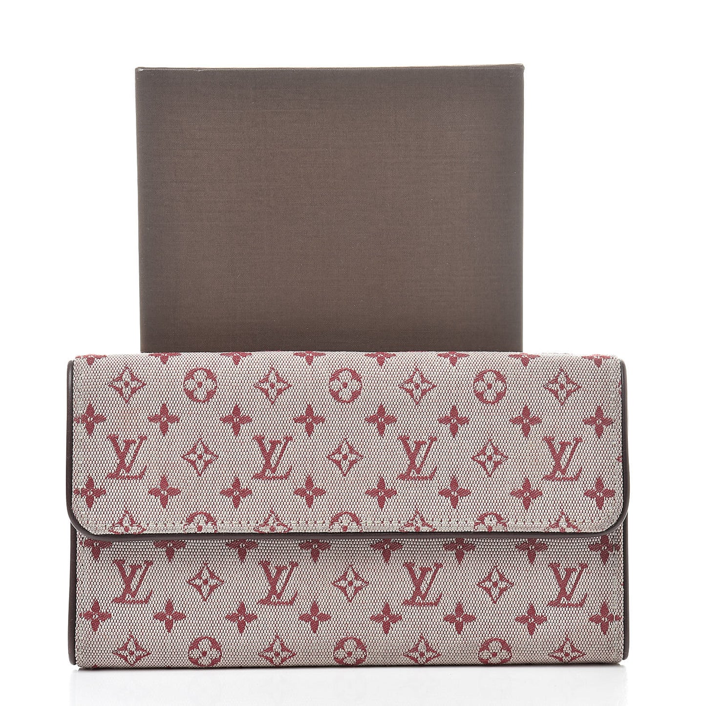 Mini Monogram Porte Tresor International Wallet Cherry
