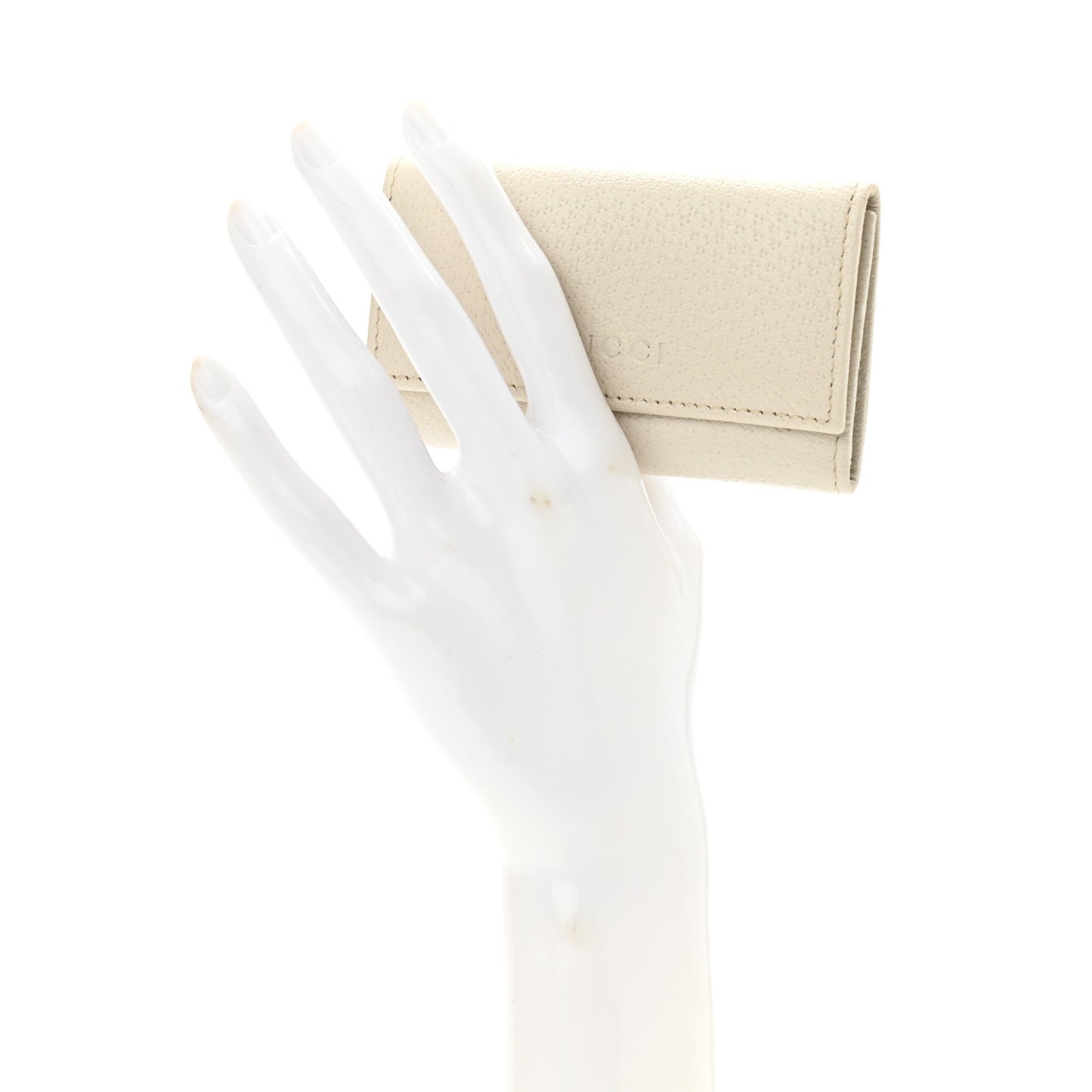 Calfskin 6 Key Holder White