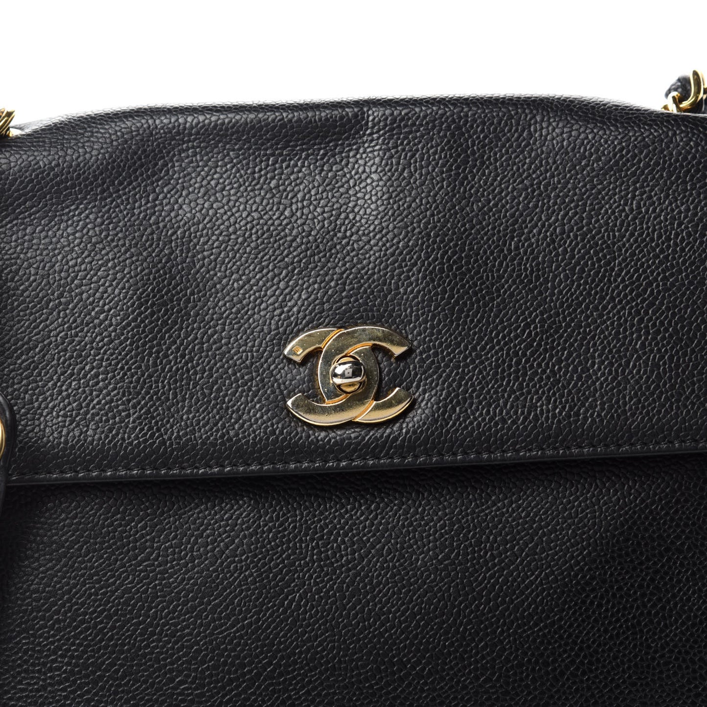 Caviar CC Shoulder Bag Black