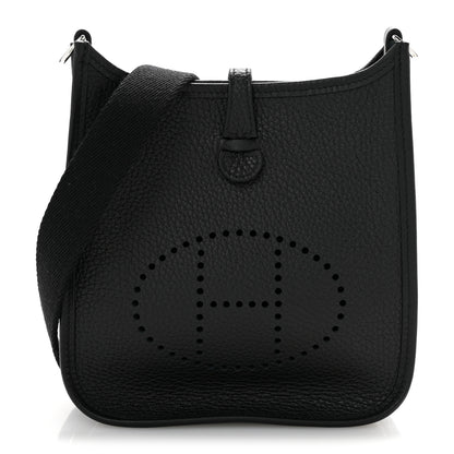 Hermes Taurillon Clemence Evelyne TPM Black 1 of 10