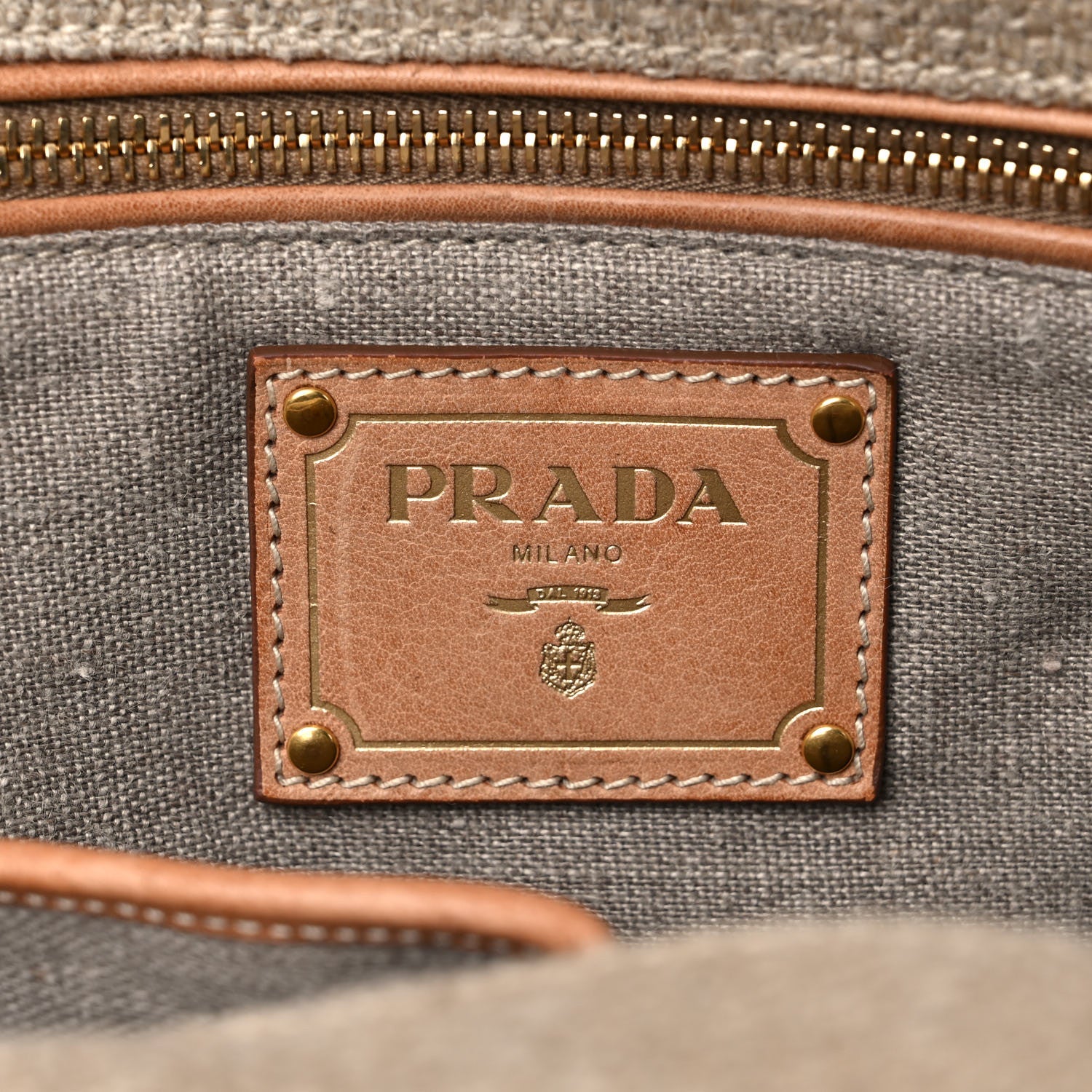 Prada Lino Tote Corda 6 of 17