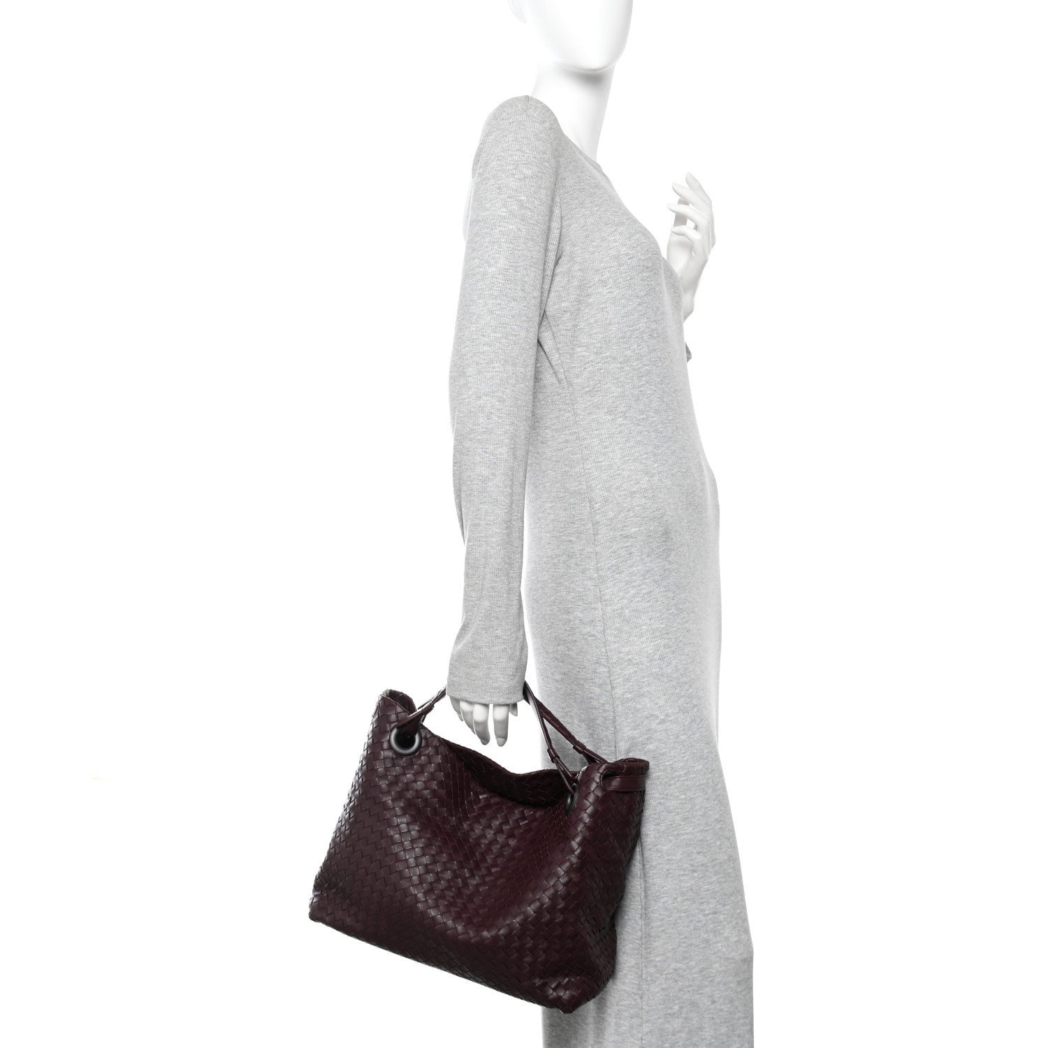Bottega Veneta Nappa Intrecciato Bella Tote Aubergine 2 of 13