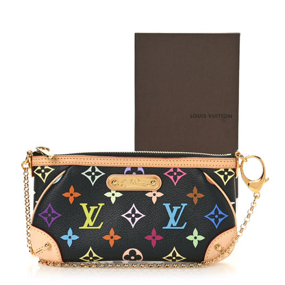 Louis Vuitton Monogram Multicolor Pochette Milla MM Black 9 of 9