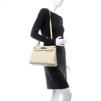 Hermes Taurillon Clemence Kelly Retourne 28 Parchemin 3 of 38