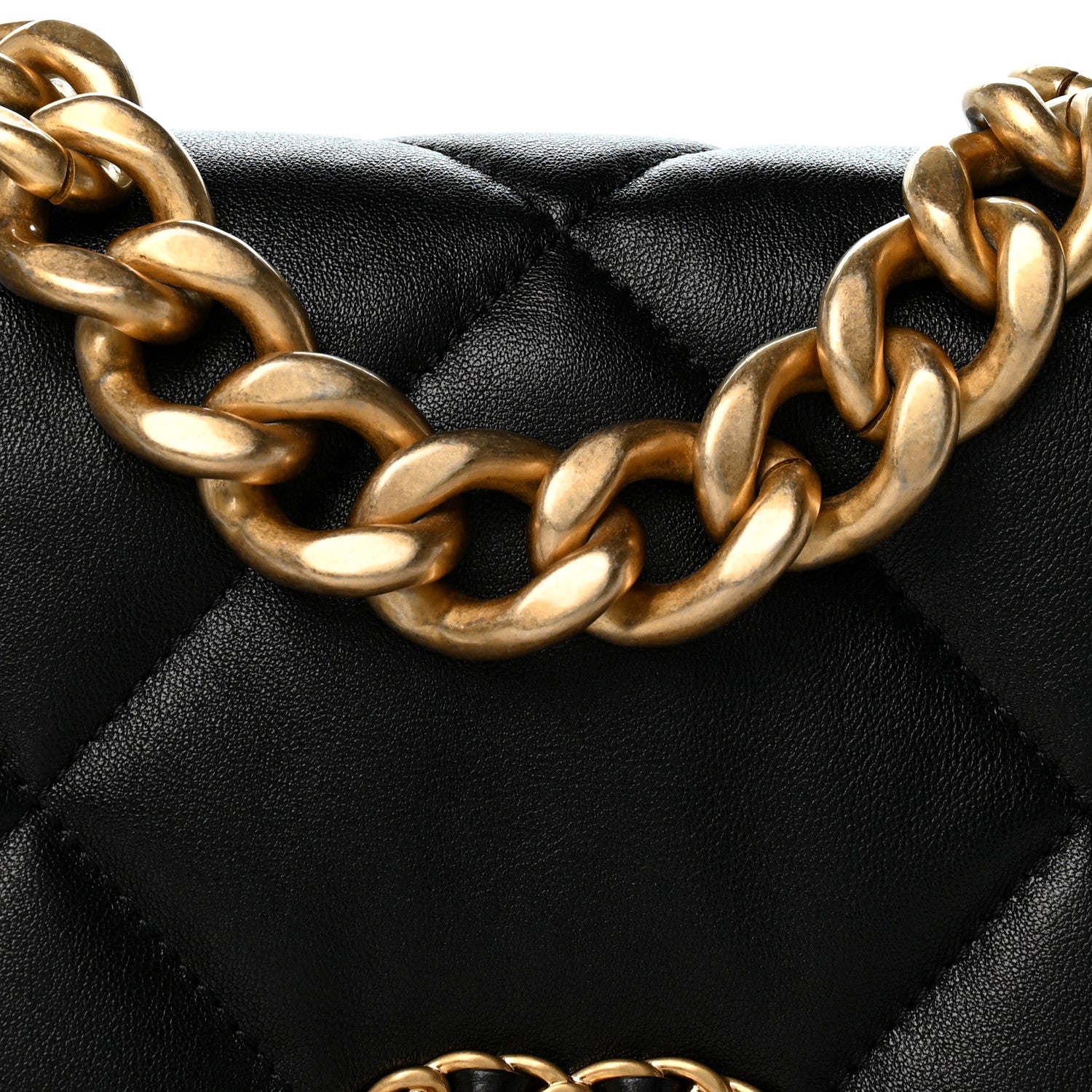 Chanel Lambskin  Quilted Large Chanel 19 Flap Black 8 of 13