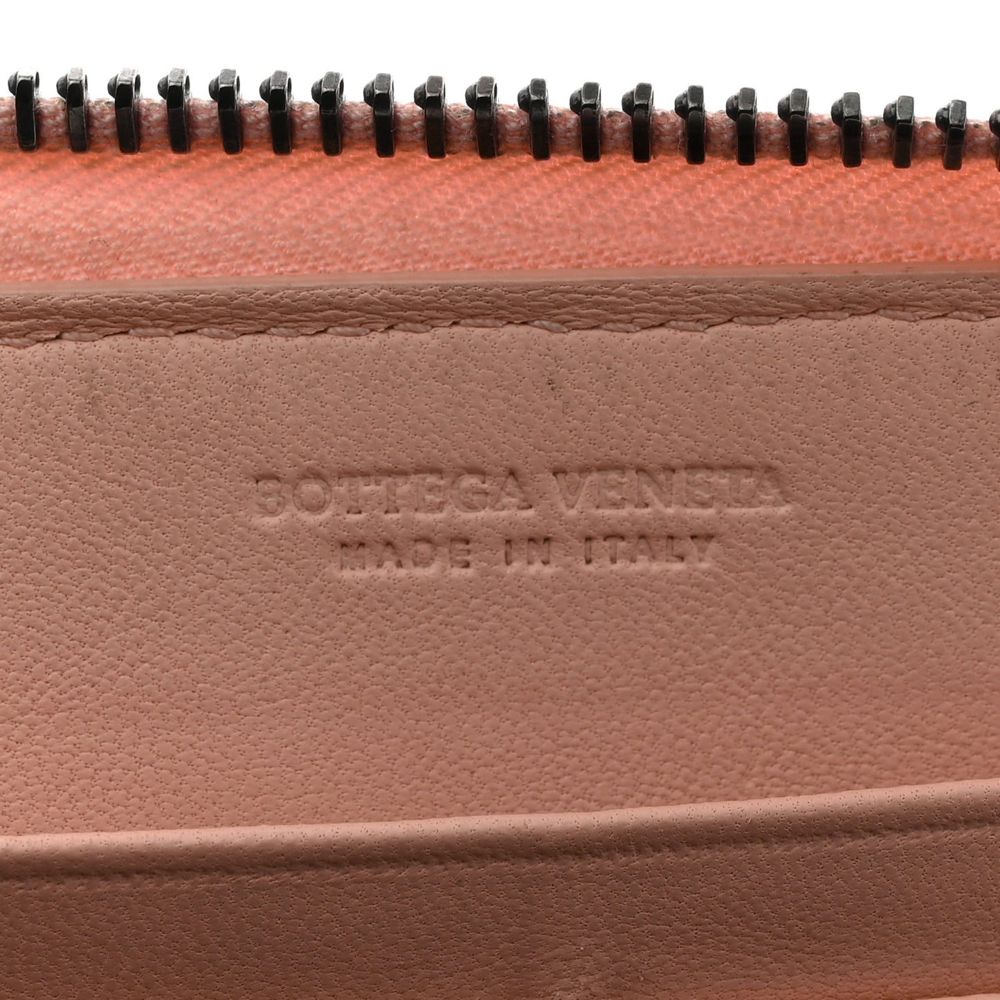 Nappa Intrecciato Ayers Zip Around Wallet Flamingo