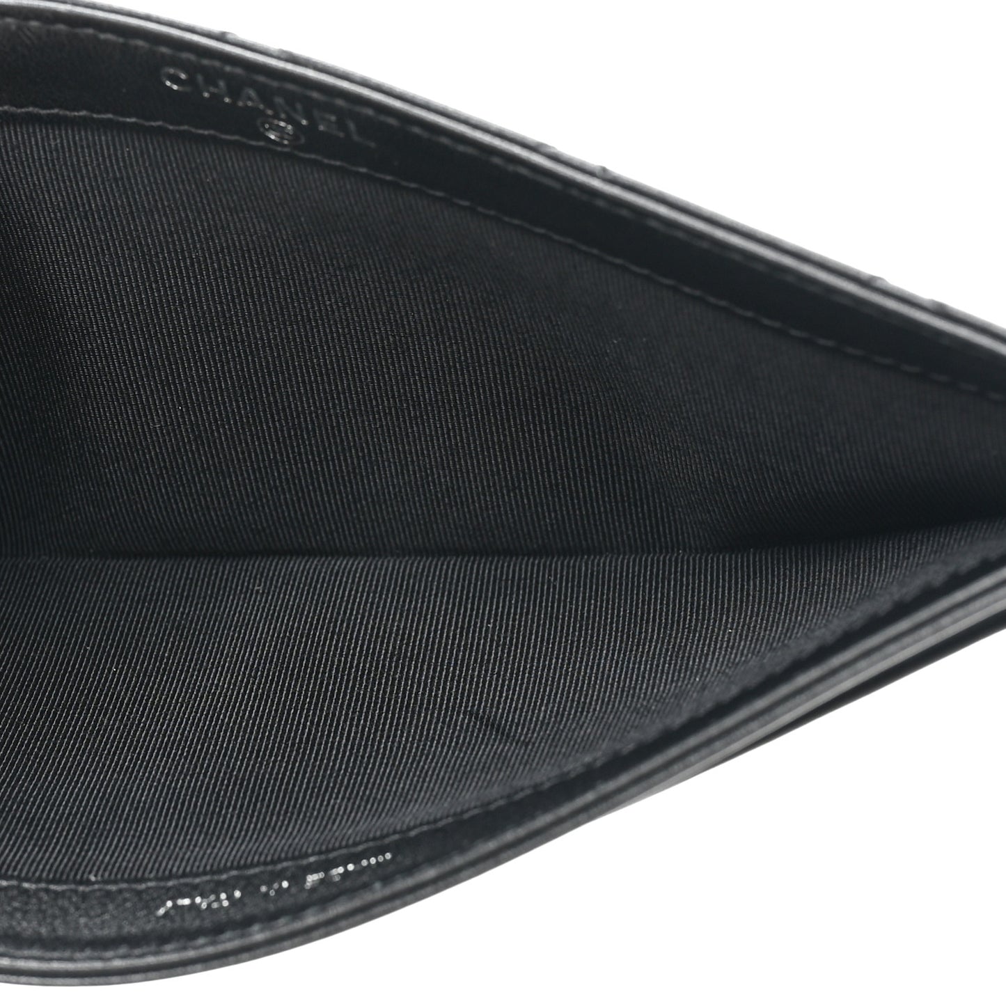 Patent Quilted Travel Wallet Black