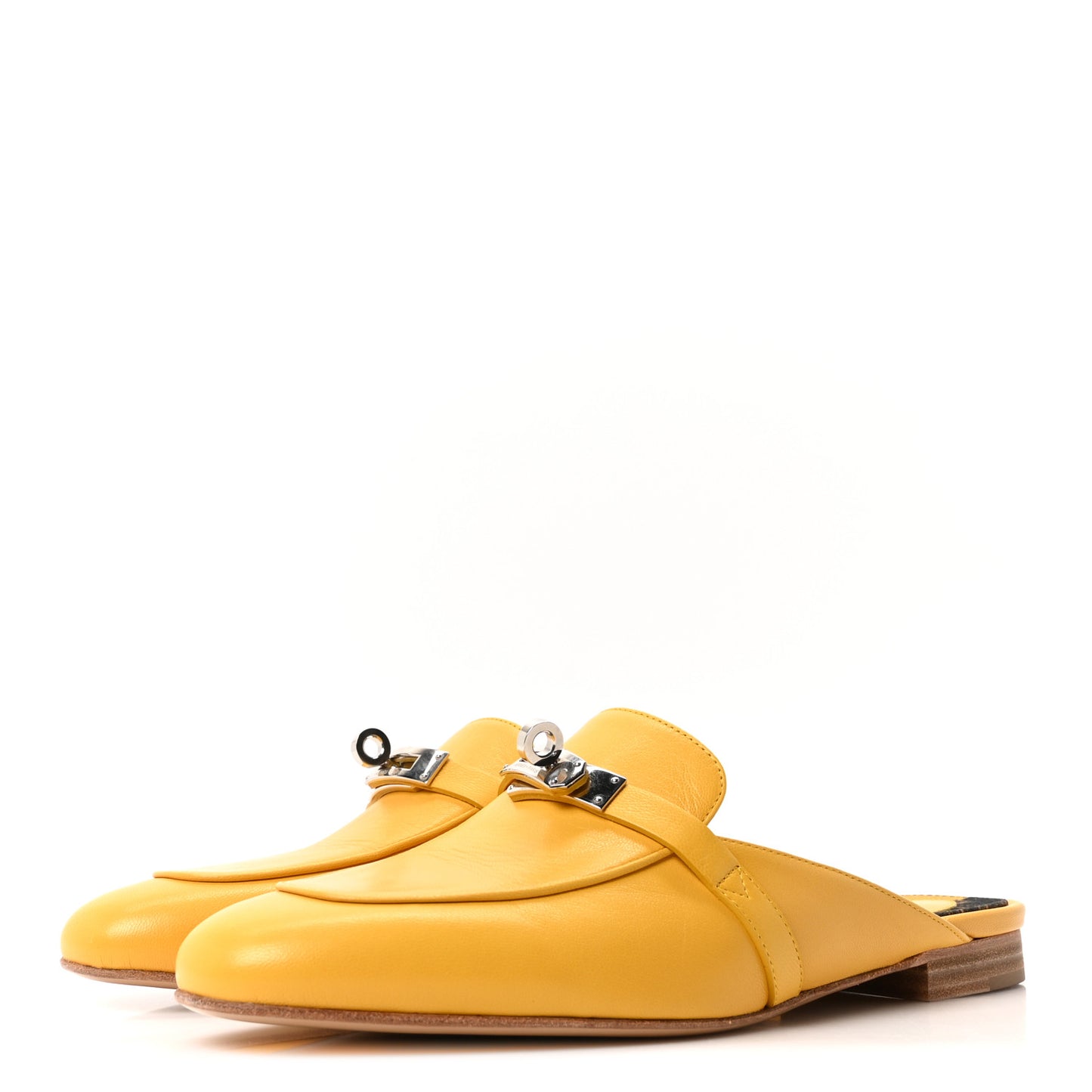 Goatskin Oz Mules 39 Jaune Sable
