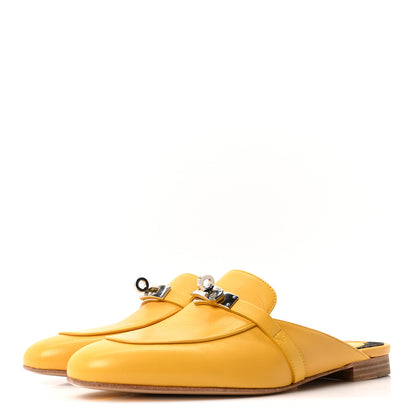 Hermes Goatskin Oz Mules 39 Jaune Sable 4 of 8