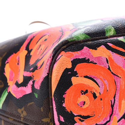 Louis Vuitton Monogram Roses Neverfull MM 9 of 12