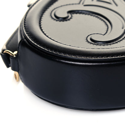 Celine Smooth Calfskin Oval Purse Crossbody Black 6 of 9