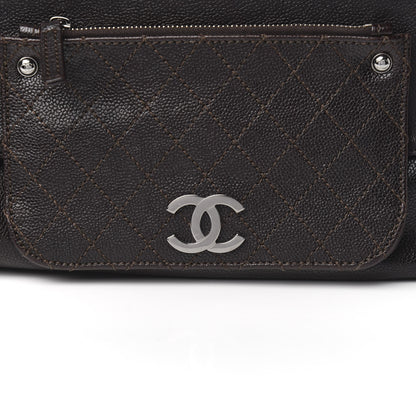 Chanel Glazed Caviar Pocket In The City Tote Brown 12 of 12