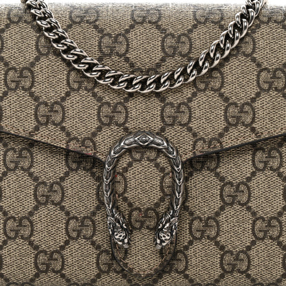 Gucci GG Supreme Monogram Mini Dionysus Chain Wallet Beige Vulcanic Red 10 of 13