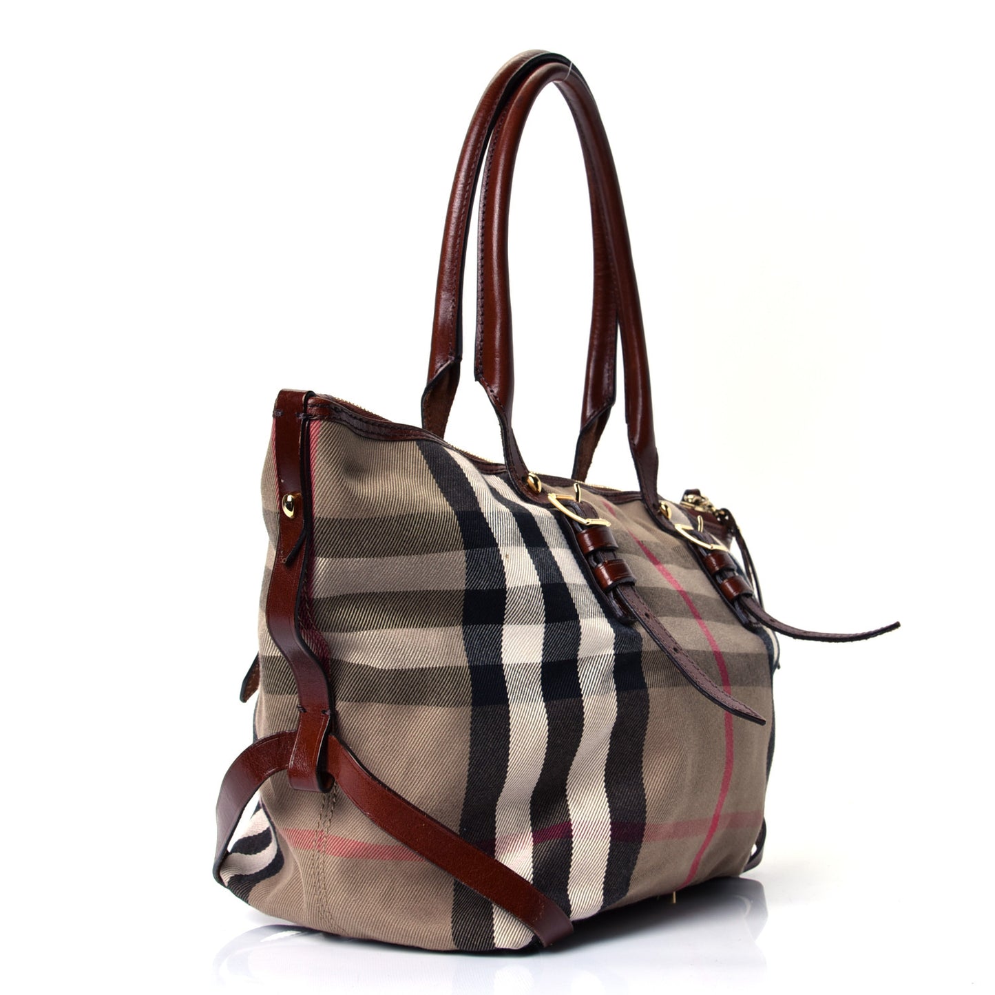 House Check Small Salisbury Tote Dark Tan