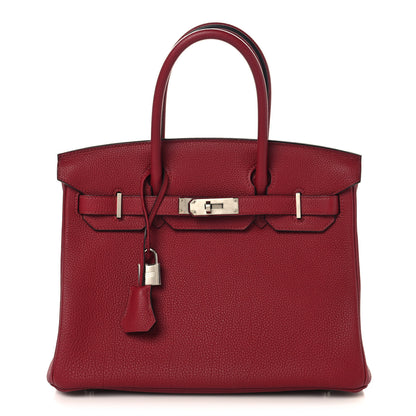 Hermes Togo Birkin 30 Rouge Grenat 1 of 12