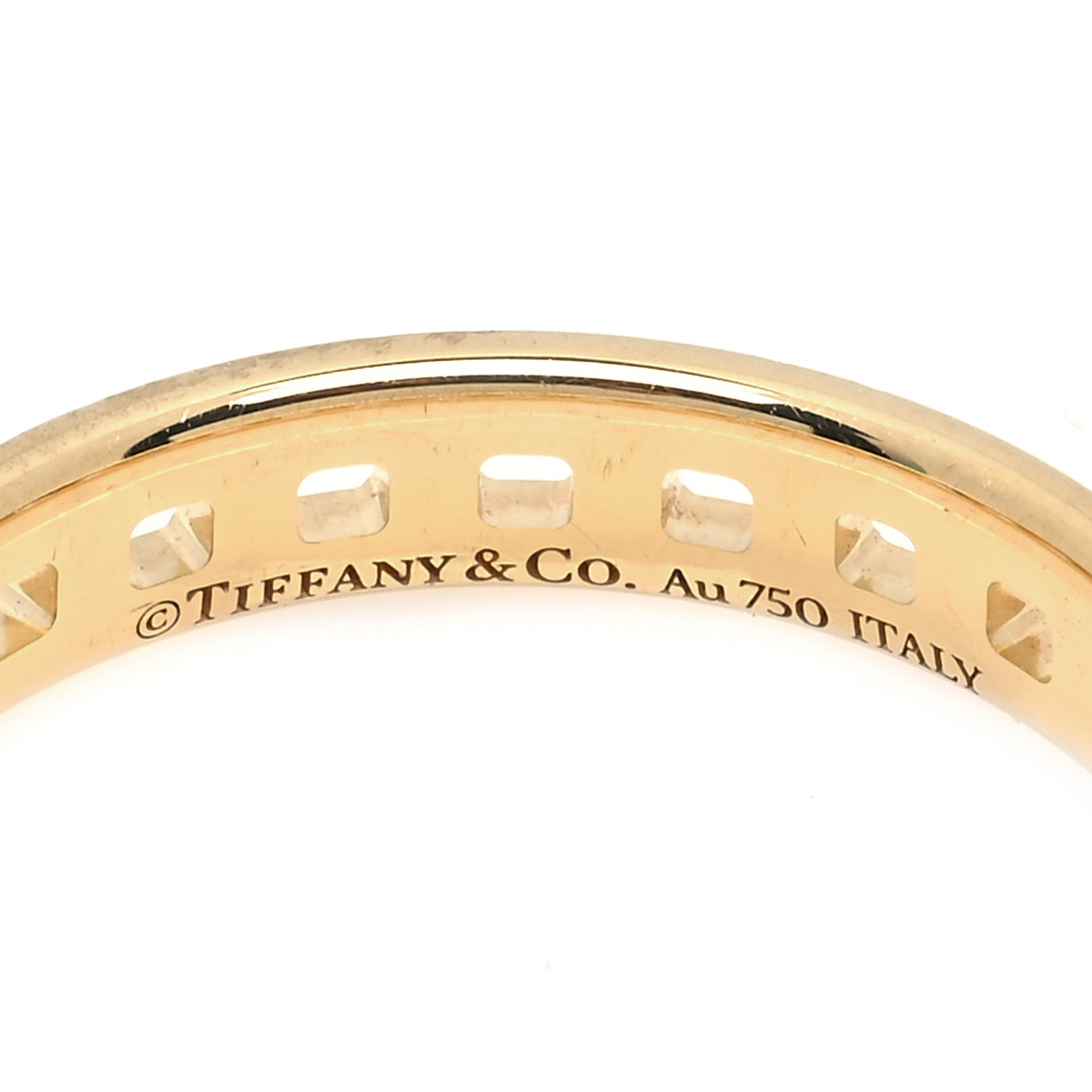 Tiffany 18K Yellow Gold T True Narrow Ring 52 6 4 of 5