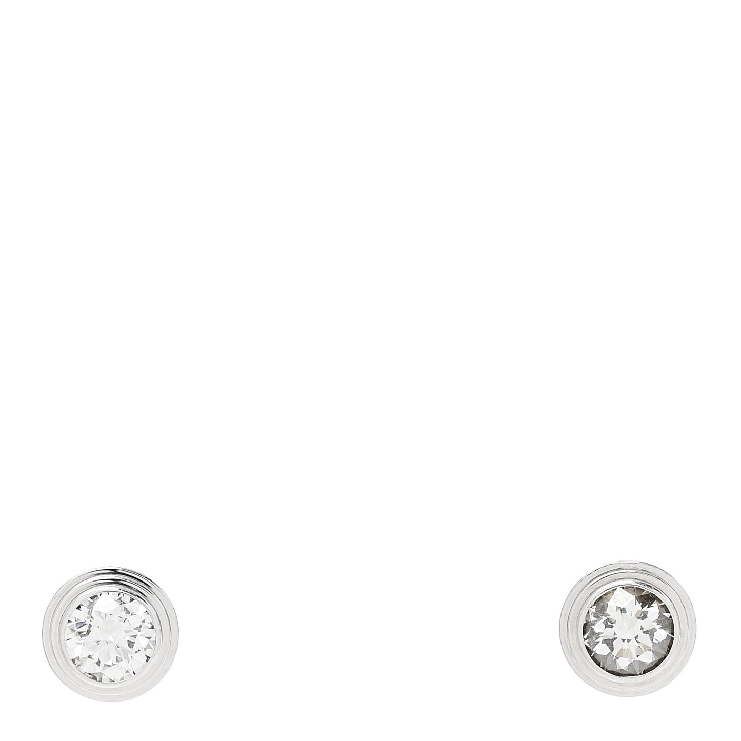 18K White Gold Diamond MM D'Amour Earrings