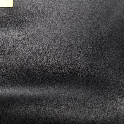 Valentino Garavani Nappa Large Roman Stud Shoulder Bag Black White 9 of 10