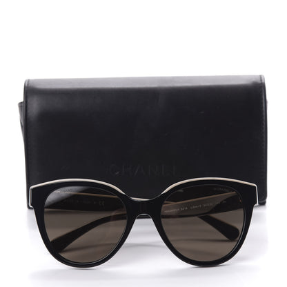 Chanel Acetate CC Butterfly Sunglasses 5414 Black Beige 8 of 8