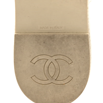 Chanel Wool Alpaca Chain CC Slide Sandals  39 Ivory 7 of 10