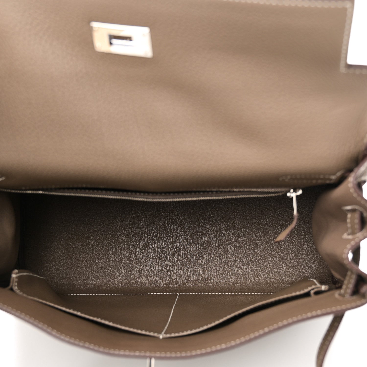 Hermes Togo Kelly Retourne 32 Etoupe 5 of 11