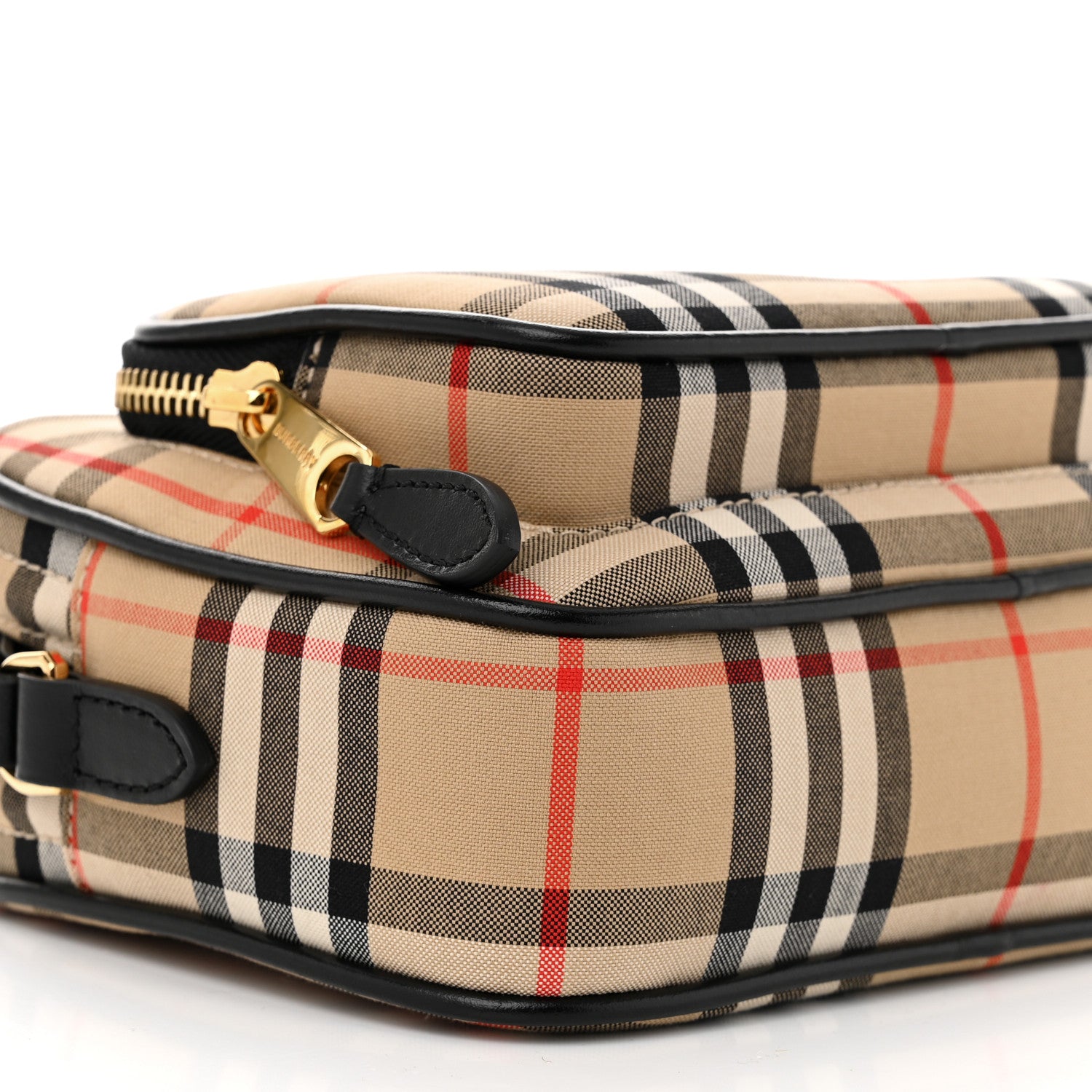 Burberry Calfskin Vintage Check Camera Bag Archive Beige 9 of 10
