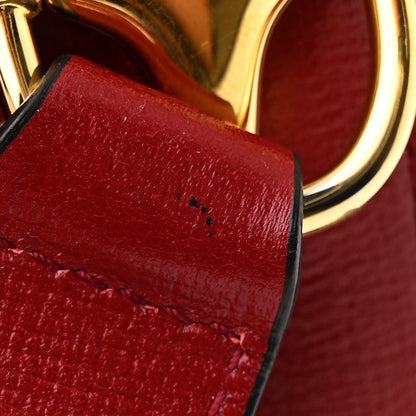 Gucci GG Supreme Monogram Azalea Calfskin Horsebit 1955 Shoulder Bag Beige Ebony New Cherry Red 11 of 11