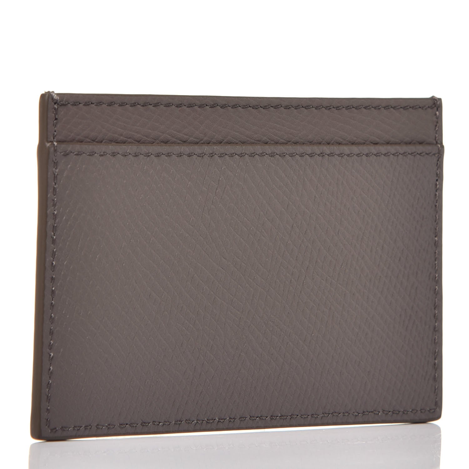 Celine Grained Calfskin Card Holder Pebble 3 of 7