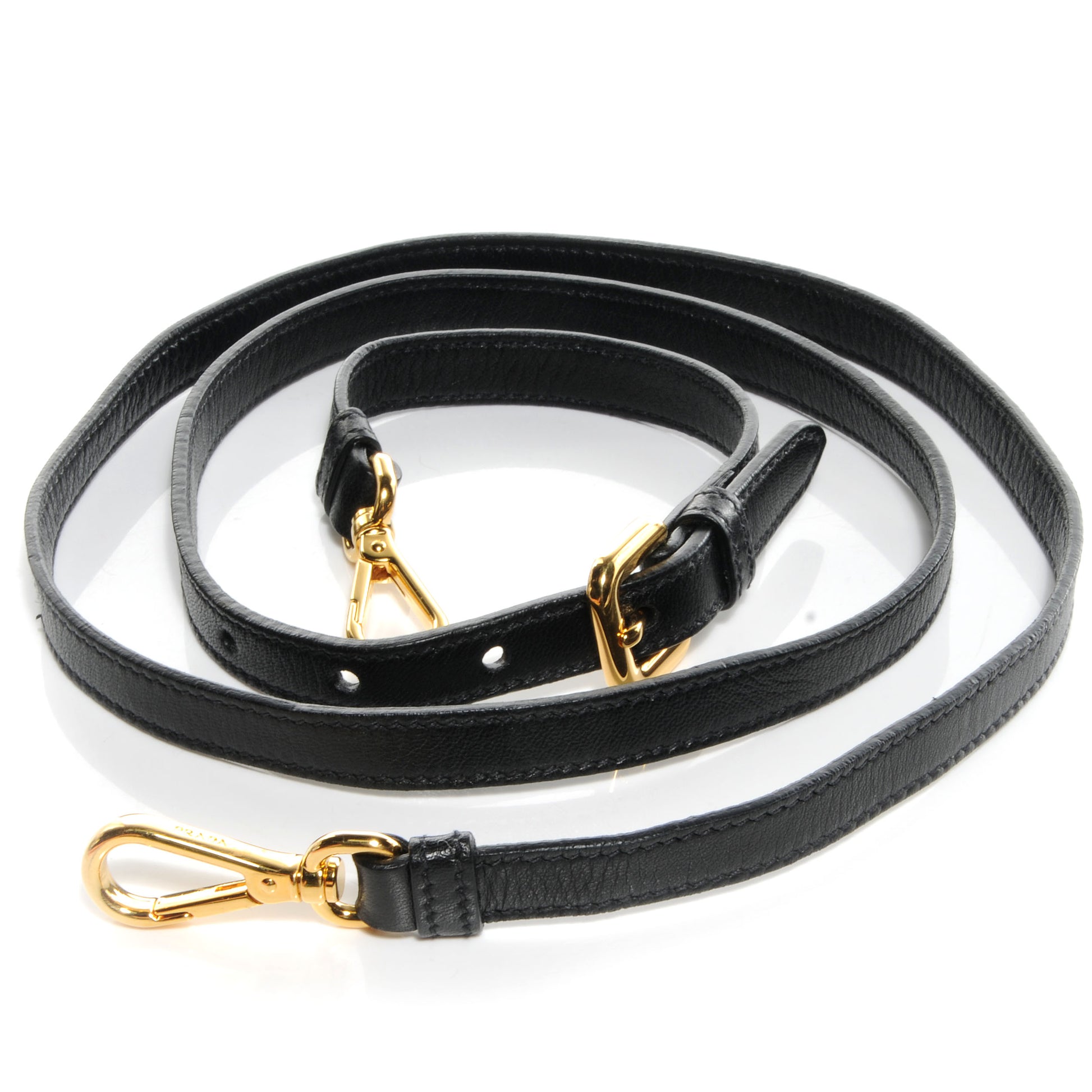 Prada Leather Adjustable Strap Nero Black 4 of 5