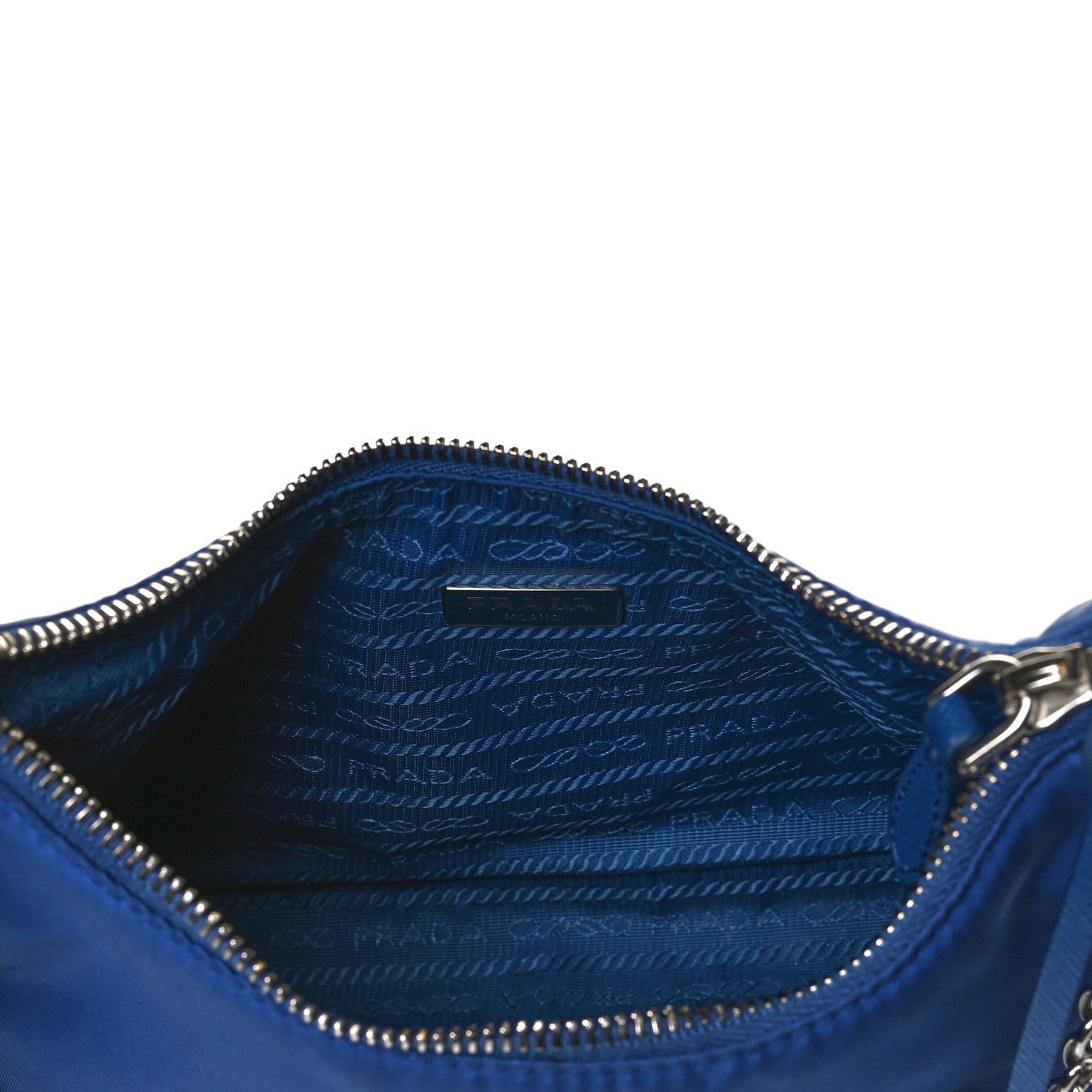 Prada Nylon Re-Edition 2005 Shoulder Bag Indaco 4 of 17