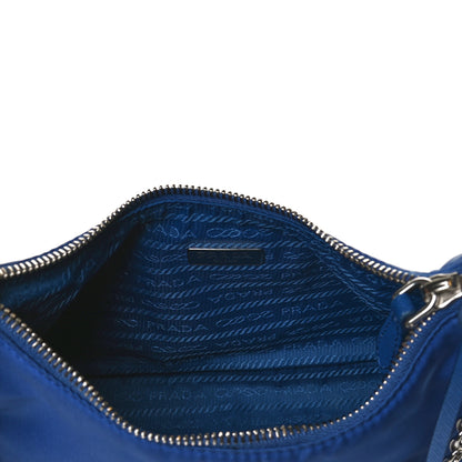 Prada Nylon Re-Edition 2005 Shoulder Bag Indaco 4 of 17
