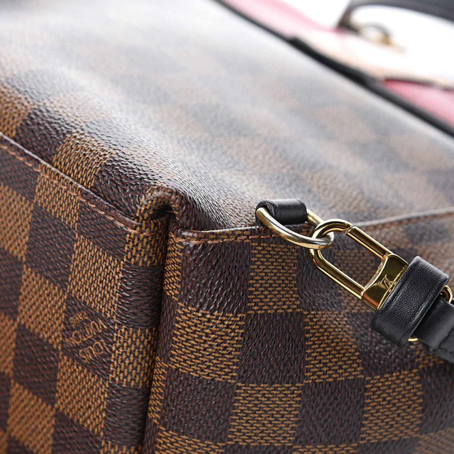 Damier Ebene Clapton Backpack Scarlet