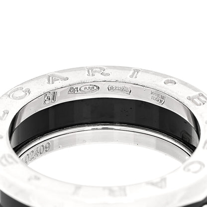 Bulgari Sterling Silver Ceramic Save The Children One-Band Ring 51 5.75 6 of 6