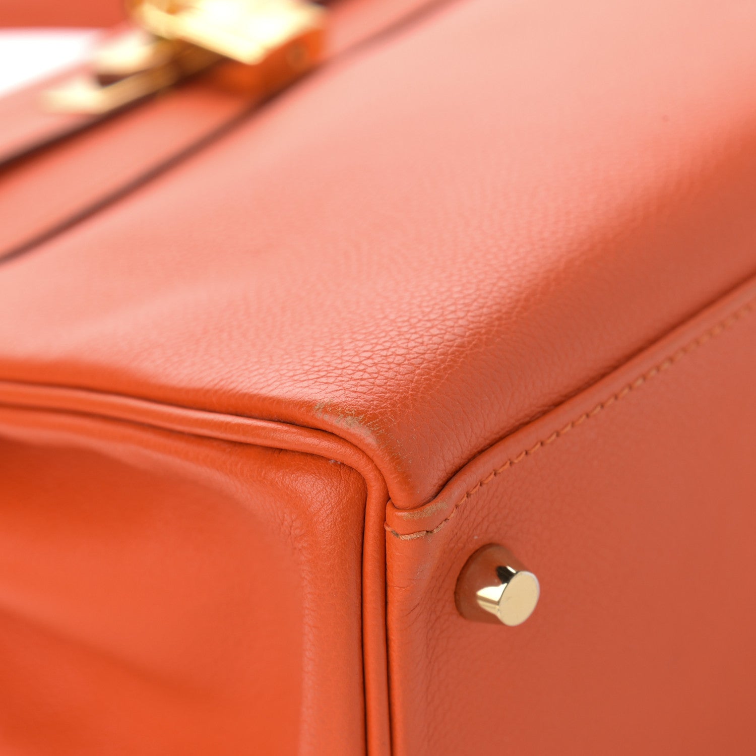 Hermes Evercolor Kelly Retourne 28 Orange 9 of 15