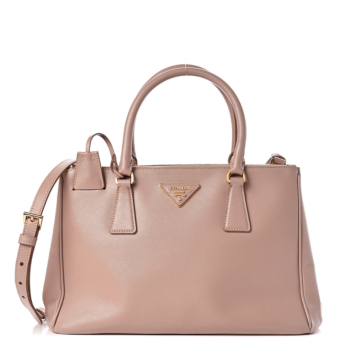 Saffiano Small Galleria Double Zip Tote Cammeo