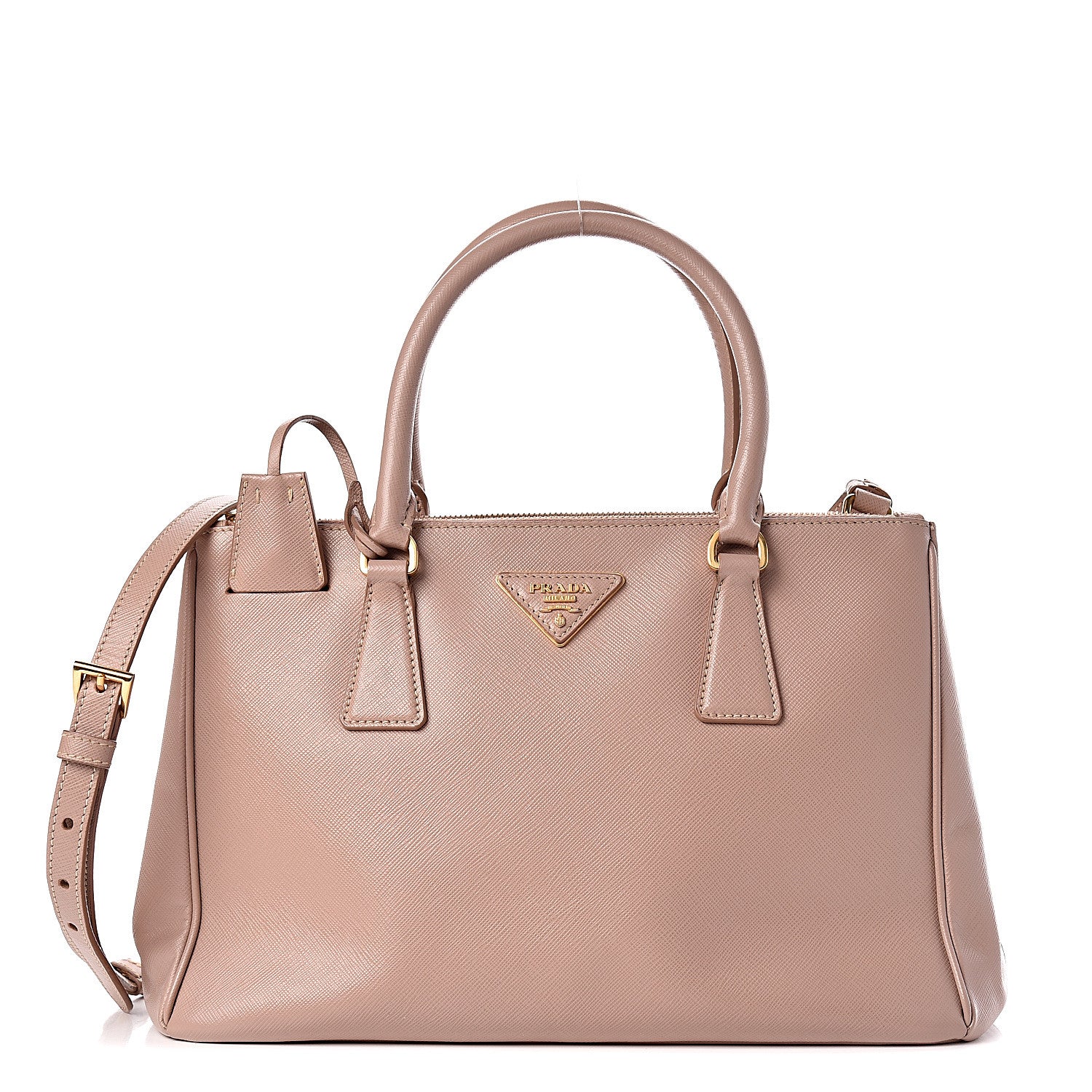 Prada Saffiano Small Galleria Double Zip Tote Cammeo 1 of 12