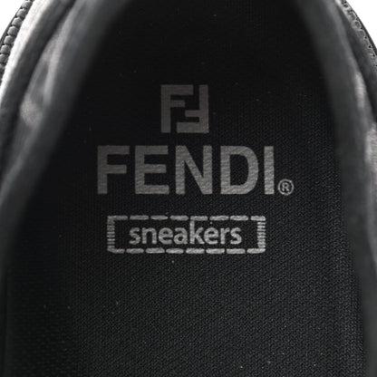 Fendi Fabric Jacquard Rubber FF Mens Domino Sneakers 11 Asfalto Black 8 of 10