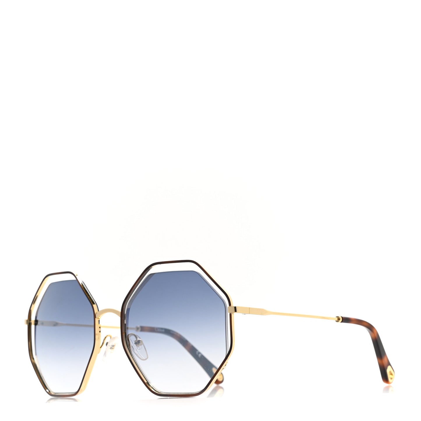 Octagonal Sunglasses CE132S Havana Brown