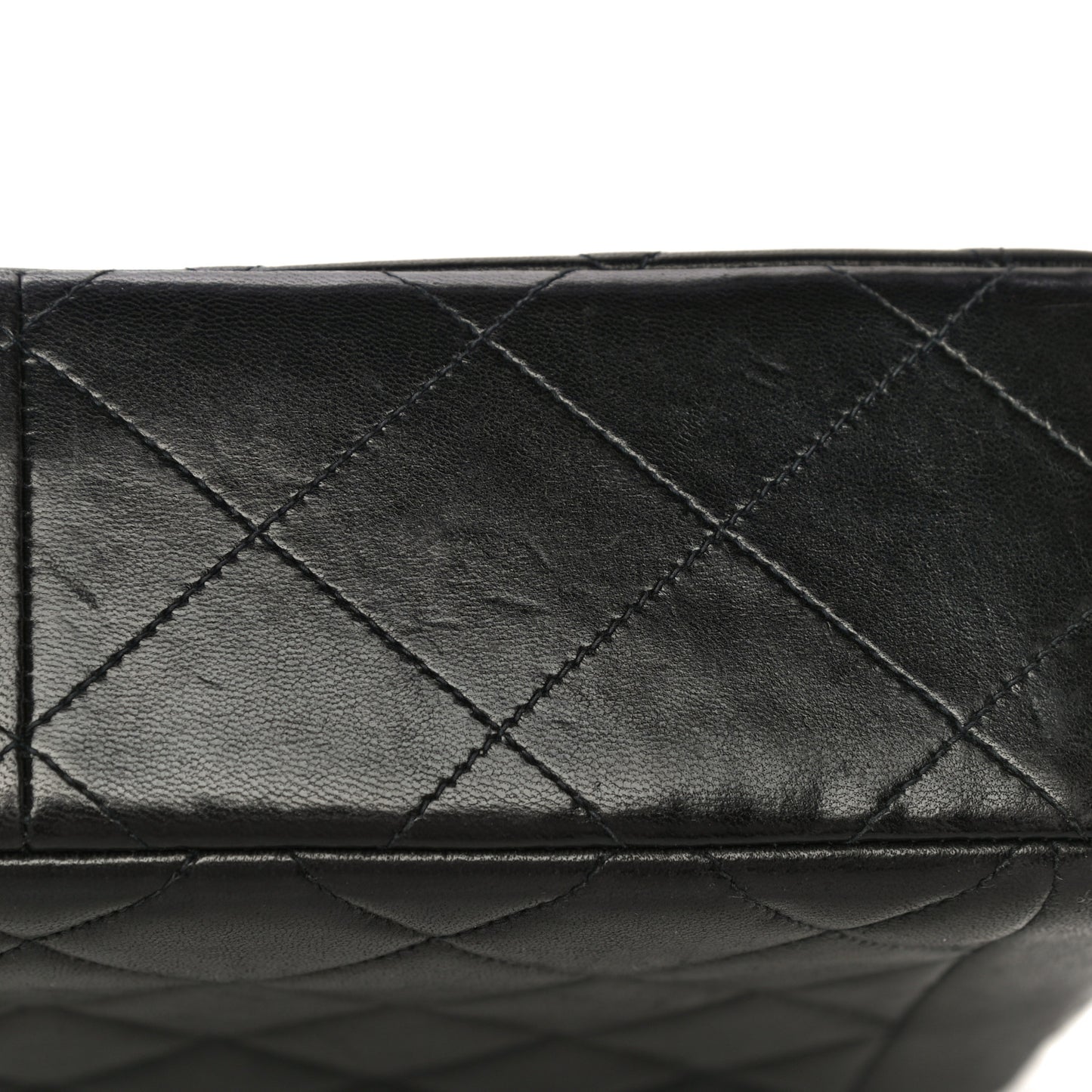 Lambskin Quilted Medium Single Flap Black
