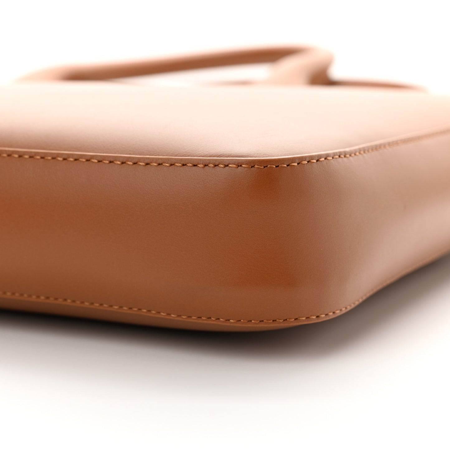 Calfskin Small Briefcase Saddle