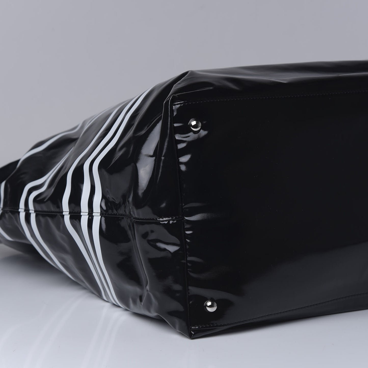 Vinyl Large La Pausa Bay Shopping Bag Black