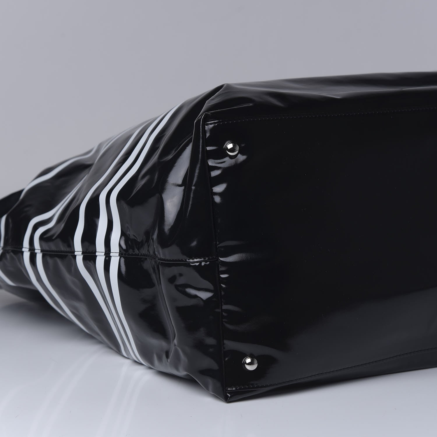 Chanel Vinyl Large La Pausa Bay Shopping Bag Black 7 of 10