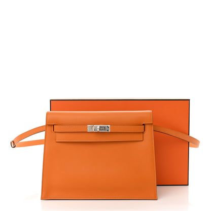 Hermes Evercolor Verso Kelly Danse II Belt Bag Abricot Terre Bautte 11 of 11